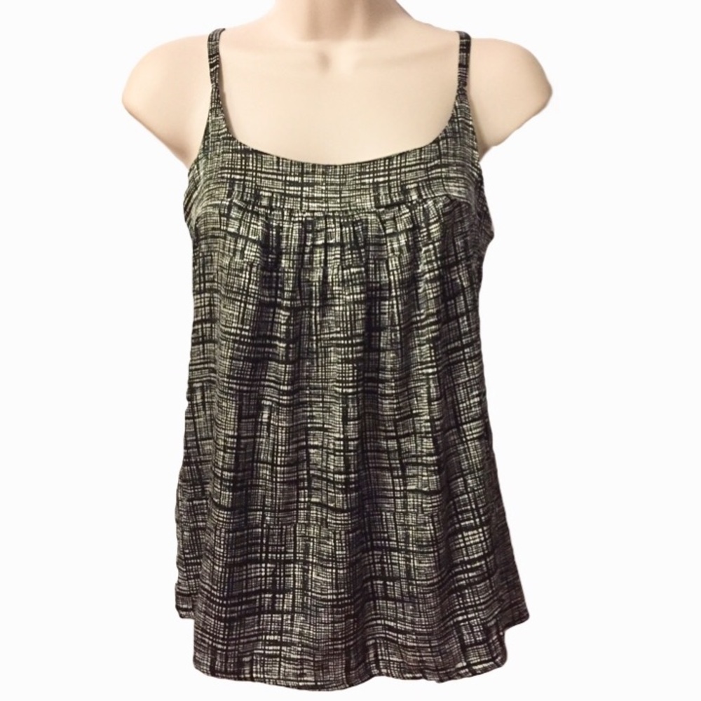 New York & Co Black & White Camisole Top